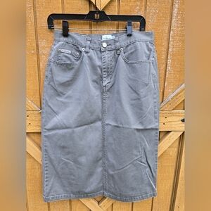 Calvin Klein Jeans Blue Gray Pencil Skirt Casual Size 6